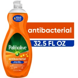 Palmolive Ultra Concentrated Antibacterial Liquid Dish Soap, Orange Scent, 32.5 Fluid Ounce Bottle - Thumbnail 1