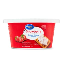 Great Value Strawberry Cream Cheese Spread, 8 oz Tub - Thumbnail 1
