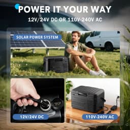 Winfire 11 QT Portable Compressor Refrigerator Freezer, 15-Min Fast Cooling, ECO & MAX Dual Modes for Camping RV and Home Use - Thumbnail 4