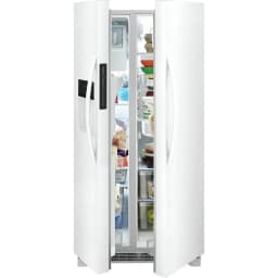 Frigidaire 223 Cu Ft Side-By-Side Refrigerator with Adjustable Storage and Ice Maker, White - Thumbnail 4
