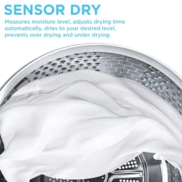 MIDEA 7.0 Cu Ft Sensor Dry Electric Smart Dryer, White - Thumbnail 2