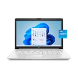 HP 17.3" FHD, Intel Core i5-1135G7, 8GB RAM, 512GB SSD, Natural Silver, Windows 11 Home, 17-by4061nr - Thumbnail 1