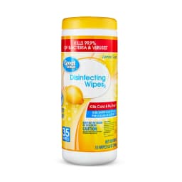 Great Value Disinfecting Wipes, Lemon Scent, 35 Count - Thumbnail 1