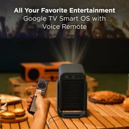 TCL C1 GTV Portable Projector with Google TV (New) - Native 1080P, Built-in Gimbal, Wi-Fi and Bluetooth, 30 - Thumbnail 3