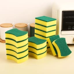 Wadada Heavy Duty Cellulose Scrub Sponges, Kitchen Dishwashing Sponge Bulk, Non Scratch Dishes Scouring Pad Dishcloth, Odor-Free Sponge Wipes - Thumbnail 1