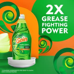 Gain Ultra Dishwashing Liquid Dish Soap, Original Scent, 38 fl oz - Thumbnail 4
