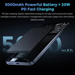 MIRO S69 Pro 5G Unlocked Phone 6.9" 120Hz Display 8GB + 256GB Storage 50MP Camera 5000mAh Battery Android 15 Dual SIM Fingerprint Black - Thumbnail 10