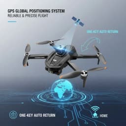 SEREE Drone with Camera 8K HD FPV 5G Brushless Motor 4.5" Screen Foldable RC Quadcopter Obstacle Avoidance Drone - Thumbnail 4