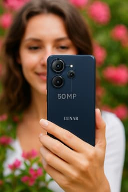 Lunar Eclipse L1 5G Unlocked Smartphone, 128GB, 6.79", Aura Blue ,Fast Charging, AI Camera - Thumbnail 9