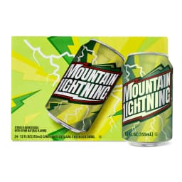 Great Value Mountain Lightning Citrus Flavored Soda, 12 fl oz, 24 Count - Thumbnail 1