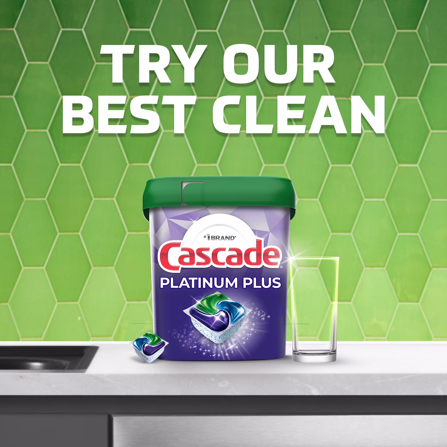 Cascade Pacs Dishwasher Detergents, Lemon Scent, 11.7 Ounce, 21 Count - Thumbnail 8