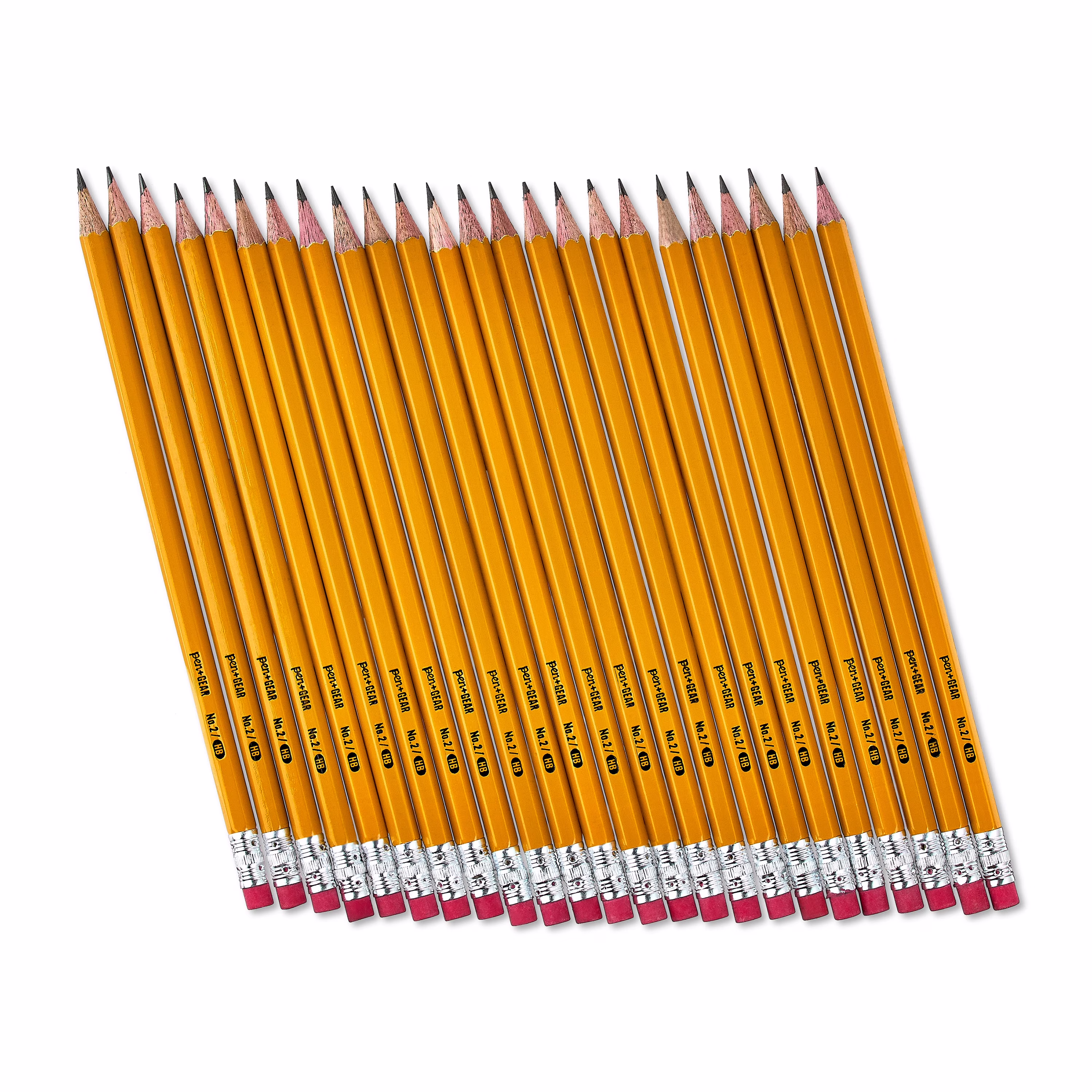 Pen+Gear #2 HB Sharpened Wood Pencils, Yellow, 24 Count - Thumbnail 2