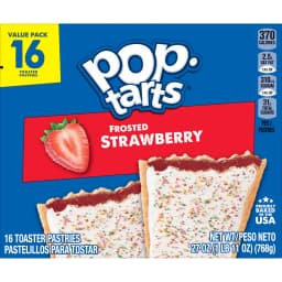 Pop-Tarts Toaster Pastries, Breakfast Foods, Kids Snacks, Value Pack, Frosted Strawberry (16 Pop-Tarts) - Thumbnail 11