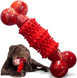 Dog Toys for Aggressive Chewers Bone Dog Toy Interactive Dog Toys for Large Dog Chew Toys for Aggressive Chewers,Dinosam Indestructible Dog Toy - Thumbnail 1