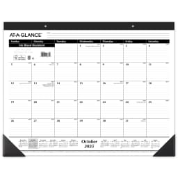 AT-A-GLANCE 2026 Monthly Desk Pad Calendar, 21.75" x 17" - Thumbnail 1