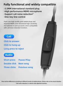 KBEAR Flash Dual Drviers Hybrid In-Ear HiFi Earphones 2m Cable Headphone Music Sport Monitor Wired Headset Earbuds IEMs 3.5MM international standard - Thumbnail 12