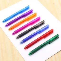 Darzheoy Retractable Erasable Gel Pens, Fine Point 0.7mm Ballpoint Pens, Erasable Gel Ink Pens for Drawing Writing Planner Journaling Office Supplies - Thumbnail 5