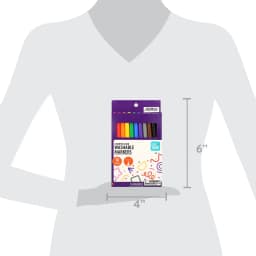 Pen+Gear Washable Markers, Fine Tip, Assorted Colors, 10 Count - Thumbnail 6
