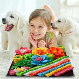 CHENjy Snuffle Mat for Dogs Slow Feeder Licking Mat for Anxiety Relief Mental Stimulation Foraging Puzzle Toy for Dogs Cats Machine Washable Pet Mat - Thumbnail 5