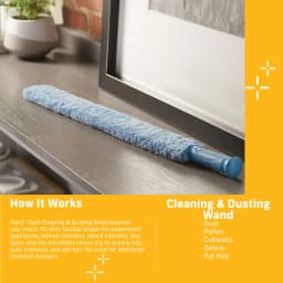 E-Cloth Cleaning & Dusting Wand, Perfect Chemical Free Cleaning With Just Water, 99% Antibacterial - Thumbnail 4