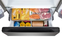 Hamilton Beach HZ4051 17.9 cu. ft. French Door Refrigerator with 2 Freezer Drawers, Stainless Steel, Digital Display - Thumbnail 8