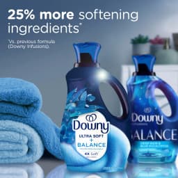 Downy Ultra Soft Liquid Fabric Softener, Balance, Crisp Rain & Blue Eucalyptus, 93 fl oz, 138 Loads - Thumbnail 5