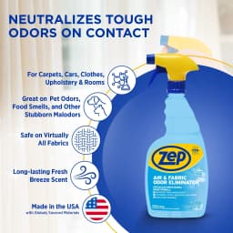 Zep Fresh Air and Fabric Odor Eliminator, Morning Dew Scent, 32 fl oz - Thumbnail 2