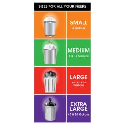 Great Value 30-Gallon Drawstring Multi-Purpose Trash Bags, 20 Bags - Thumbnail 5