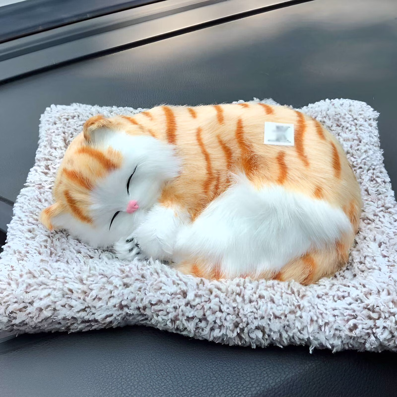 BESTSKY Cat Stuffed Animal,Versatile Home Decor Stuffed Cat,Warm and Fun Ambiance Breathing Stuffed Animal,Brown,21*17*6cm - Thumbnail 4