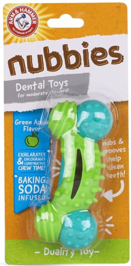 Arm & Hammer Nubbies Duality Bone Durable Dental Dog Chew Toy - Thumbnail 1