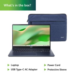 Acer Chromebook 315 15.6-inch FHD (1920 x 1080) Laptop with Google AI, 4GB RAM, 128GB eMMC, Elemental Blue - Thumbnail 9