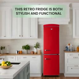 Conserv Appliances Bottom Mount Retro Refrigerator, Red - Thumbnail 7