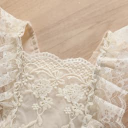 IBTOM CASTLE Baby Girls Lace Bodysuit Boho Clothes 1st Birthday Cake Smash Outfit Newborn Photography Outfits Summer Sunsuit 3-6 Months Apricot Lace - Thumbnail 4