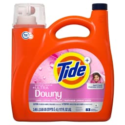 Tide Laundry Detergent Liquid Plus a Boost of Ultra Downy, April Fresh Scent, 117 fl oz, 83 Loads - Thumbnail 11