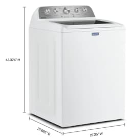 Maytag MTW5605RW 4.7 Cu Ft. Top Load Agitator Washer with Extra Power and Pet Pro Option, White - Thumbnail 2