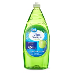Great Value Antibacterial Hand Soap Ultra Dish Liquid, Crisp Apple, 40 fl oz - Thumbnail 1