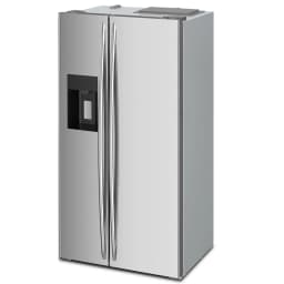 WAA 20 Cu.ft. Large Refrigerator, 2 French Door Stainless Steel - Thumbnail 1