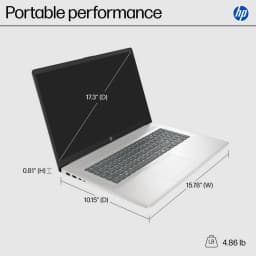 Newest HP 17 Laptop, 17.3" HD+ Touch Screen ,Intel Core Ultra 7 255U (Faster Than i7-1355U),32GB RAM 1TB SSD - Thumbnail 5