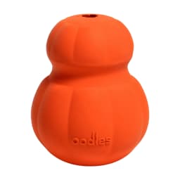 Oodles Durable Rubber Orange Fillable Interactive Dog Treater, Medium - Thumbnail 1