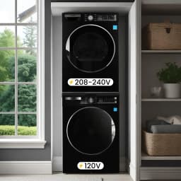 Conserv LUXE E-STAR STACKABLE Washer2.2cf 110 V+ Condensing Dryer4Cf 220V - Thumbnail 3