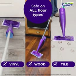 Swiffer WetJet con Repuesto, sin Fragancia, 1 Mango + 1 Solución y 5 Almohadillas (Batería Incluida) - Thumbnail 4