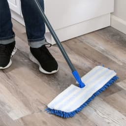 Microfiber Flip Mop Replacement Pad, Super Absorbent Chenille Mop Head Refill, Washable Mop Cloth for Wet & Dry Floor Cleaning - 19.3" x 5.9"(Blue) - Thumbnail 1
