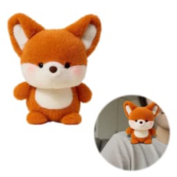 YiJuHui 1pcs Plush Realistic Fox Stuffed Animal Ultra Soft Sleep Aid Anxiety Relief Companion Toy for Adults - Thumbnail 7