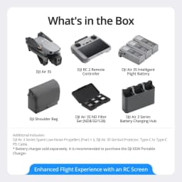 DJI Air 3S Fly More Combo (RC 2 Screen Remote) Drone with 1" CMOS Wide-Angle & Medium Tele Camera, 4K/60fps, Omnidirectional Sensing, Smart RTH, 3 - Thumbnail 4