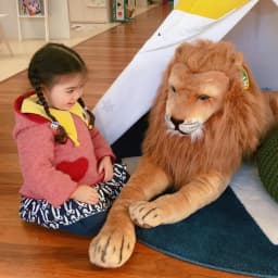 Melissa & Doug Giant Lion - Lifelike Stuffed Animal (over 6 feet long) - Thumbnail 5
