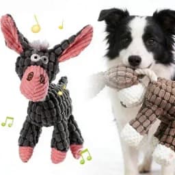 Dog Toys,benebone Puppy,Indestructible Plush Dog Toy For Aggressive Chewers,Interactive Squeaky Soft Puppy Chew Toy,Durable Teething Toys For Small - Thumbnail 2