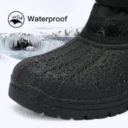 Men's Waterproof Hiking Winter Snow Boots Insulated Fur Liner Lightweight Outdoor Tall Boots - Thumbnail 5