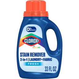 Clorox 2 For Colors Stain Remover, 2 in 1 Laundry + Fabric, Bleach Free, Fresh Scent, 33 Fl Oz - Thumbnail 1