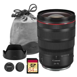 Canon RF 24-70mm f/2.8 L IS USM Lens – Pro Standard Zoom with Image Stabilization for Events, Portraits, Weddings & Video (3680C002) + 64GB Memory - Thumbnail 1