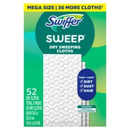 Swiffer Hair Magnet Refills, Unscented, 52 Count - Thumbnail 9